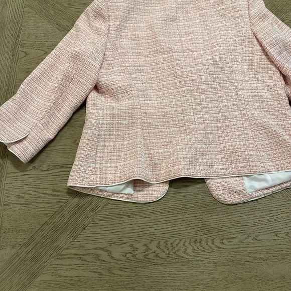 Kasper Collarless 3/4 Sleeve Blazer - Women's Stylish Jacket Size 12 - Picture 7 of 7